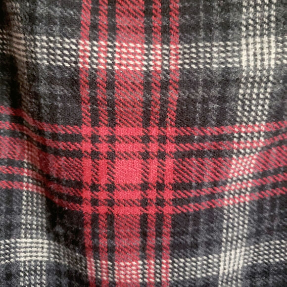 Vintage Herman Geist Red Plaid Wool Blend Mini Skirt Size 14 - Picture 4 of 5